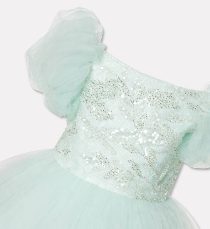 Lelyte Leaf-patterned Embroidery Dress, Packshot View