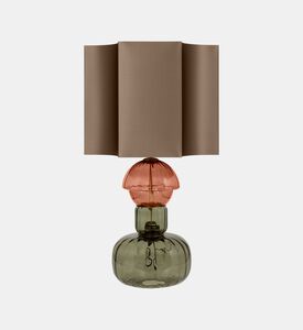 Glass Round Base Table Lamp