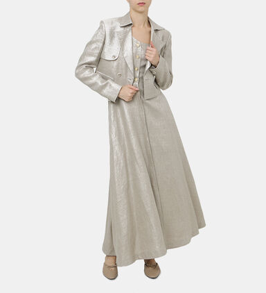 Sofia Cropped Trench Coat Jacket
