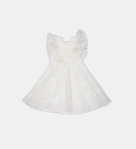 فستان بياقة منفوشة