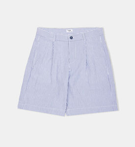 Cotton Stripped Bermuda Shorts