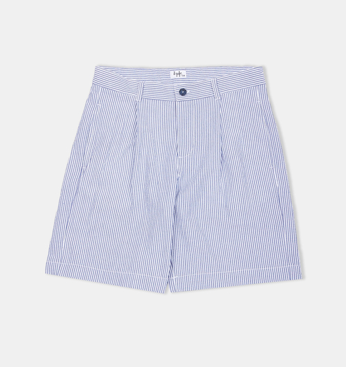 Cotton Stripped Bermuda Shorts
