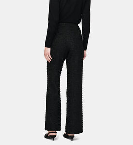 Tweed Gold Buttons Flared Trousers