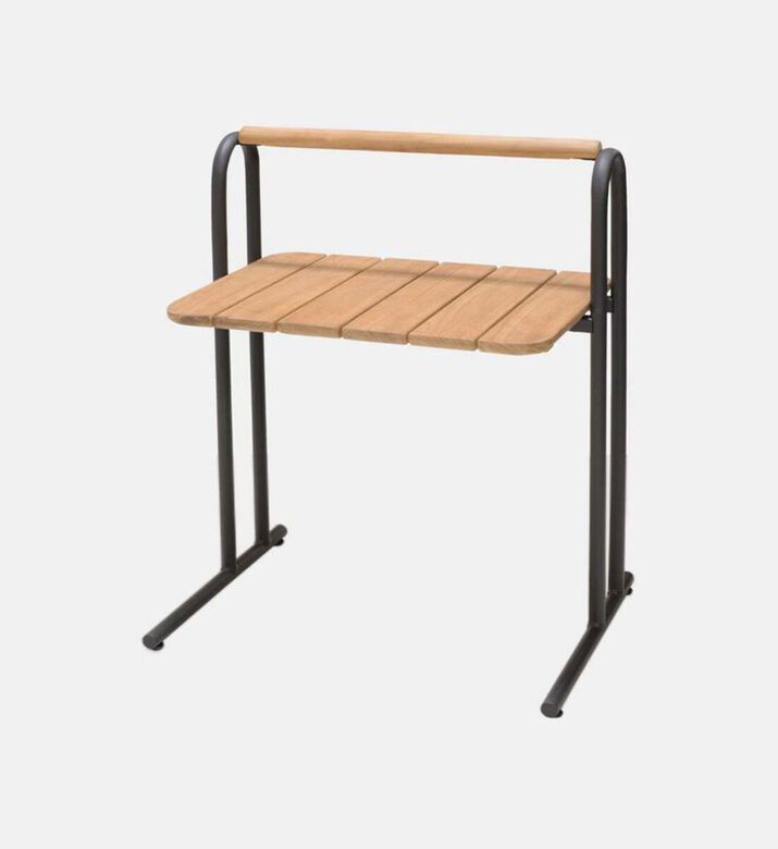 Lifestyle Garden Aluminum Teak Wood Portable Table, Packshot View