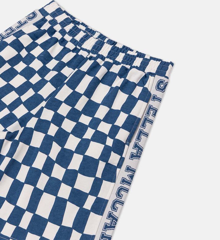 All-over Checkered Print Shorts