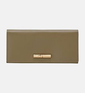 Longchamp Wallet Roseau, Olive, Packshot View