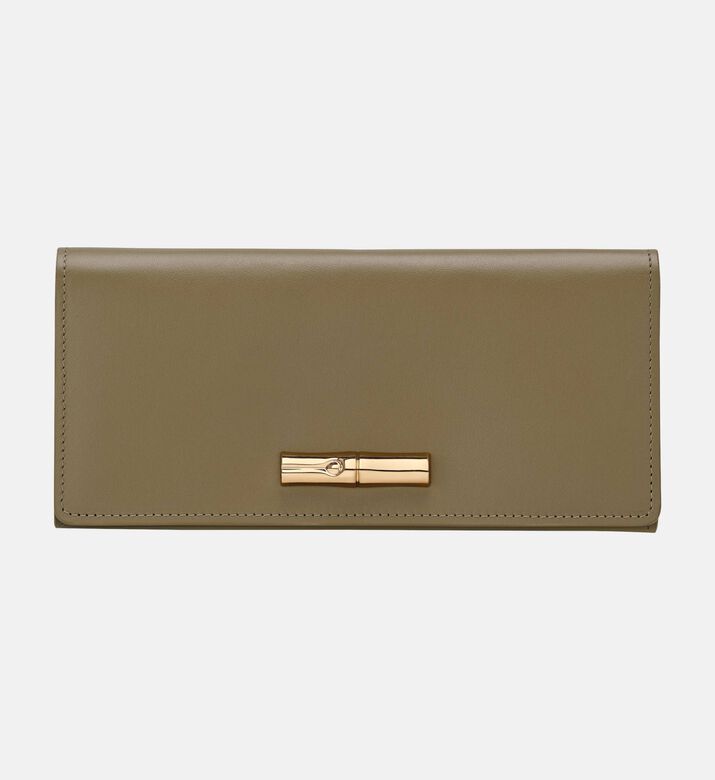 Longchamp Wallet Roseau, Olive, Packshot View