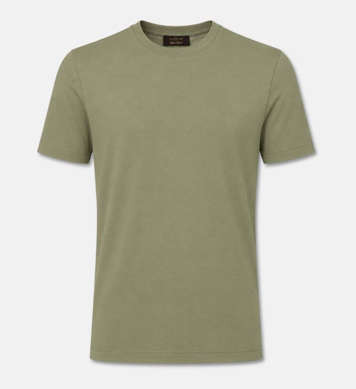 Slowear Crewneck Short-sleeve T-shirt, Green, 56, Packshot View
