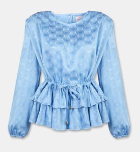 Poca and Poca Ruffled All-over Pattern Blouse, Packshot View