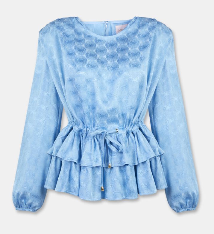 Poca and Poca Ruffled All-over Pattern Blouse, Packshot View