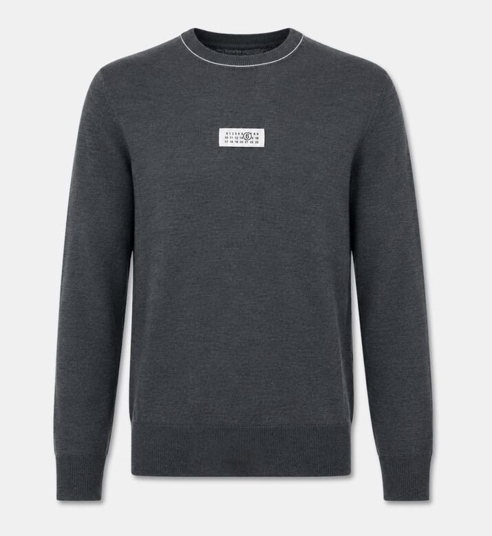 MM6 Wool-blend Crewneck Sweater, Packshot View