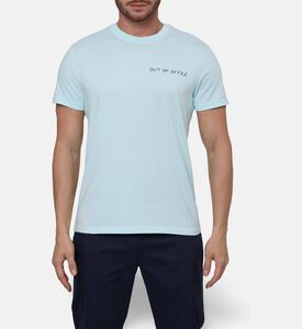 Maison Labiche Out Of Office Embroidered T-shirt, Model View