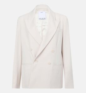 سترة تويل مزدوجة الصدر