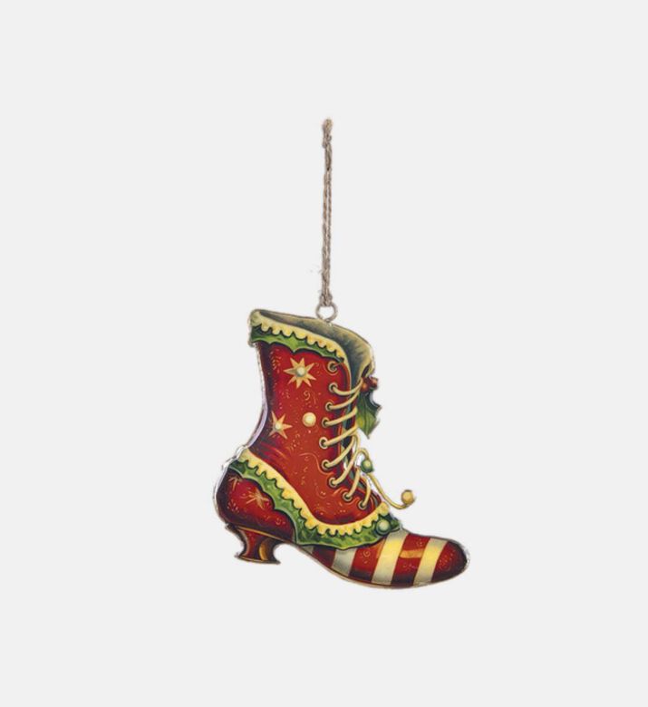 Whimsical 2-piece Boot Hat Ornament Set