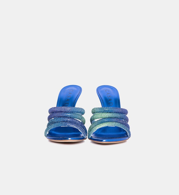 Gradient Crystal-embellished Heel