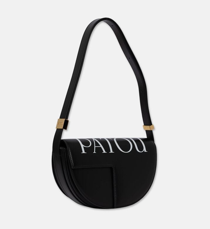 Patou Half-moon Asymmetrical Cut-out Bag, Black, Packshot View