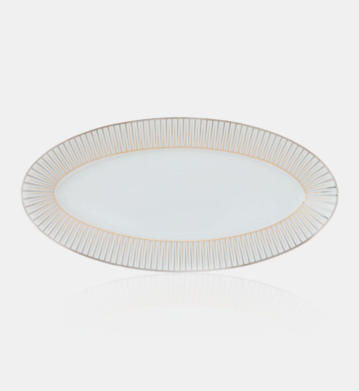 Glint Porcelain Oval Plate - 39 Cm