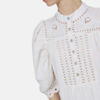 Romantic Richelieu Embroidery Blouse
