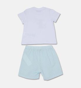 Moschino BKT Gingham Teddy -print 2-piece Short Set, Packshot View