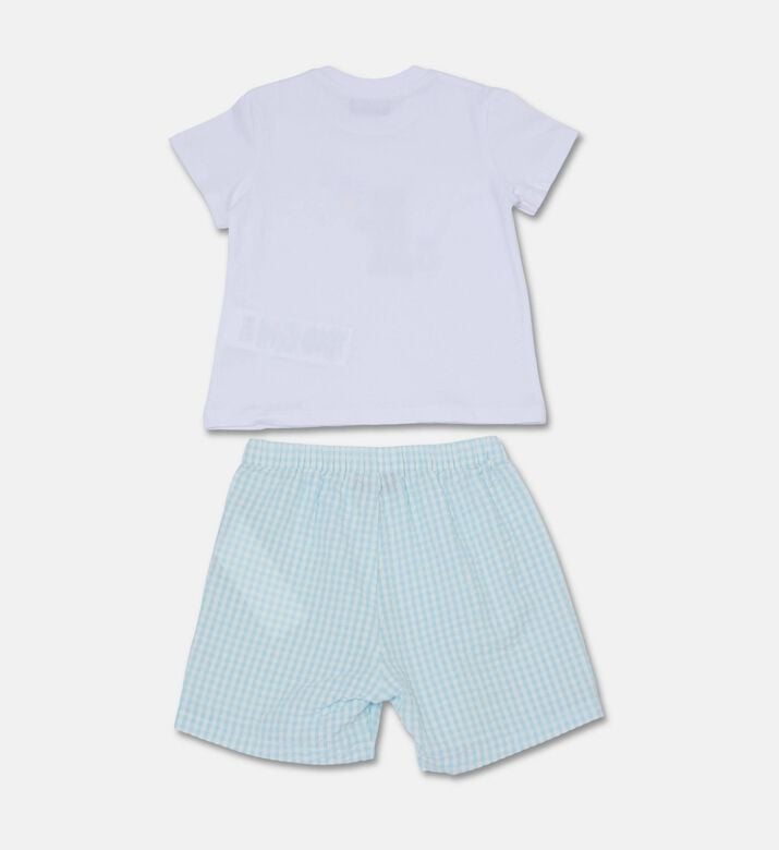 Moschino BKT Gingham Teddy -print 2-piece Short Set, Packshot View