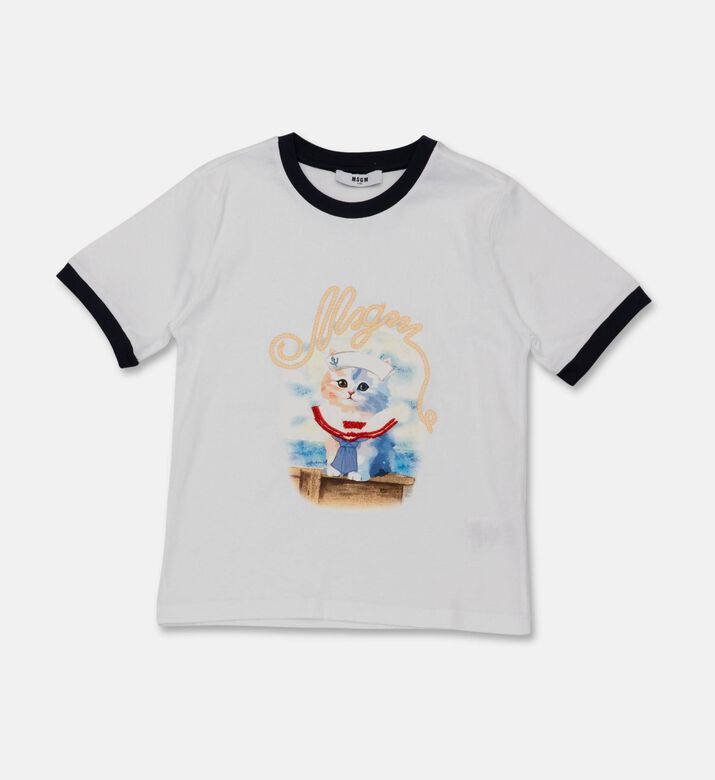 M S G M Cotton Graphic-print T-shirt, Packshot View