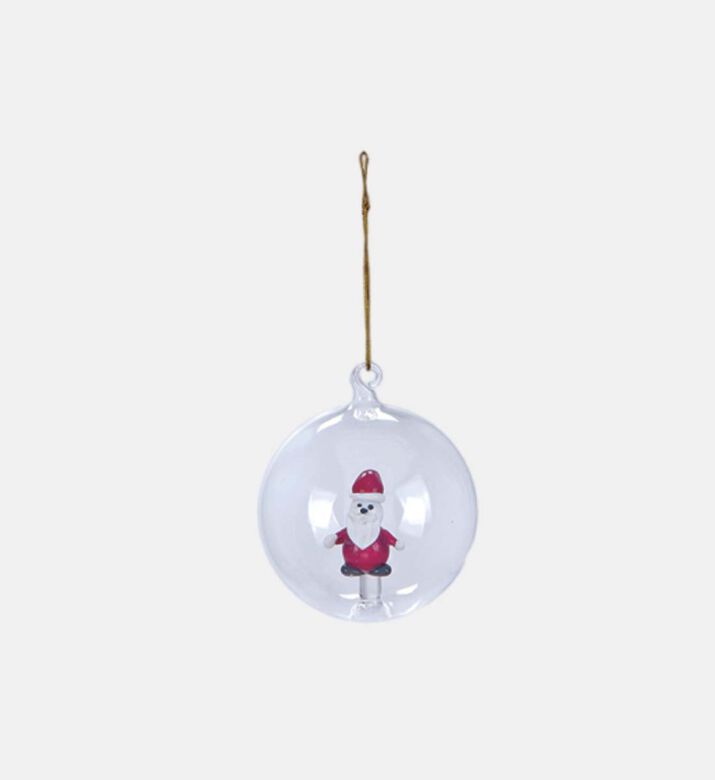 Glass Santa Claus Sphere