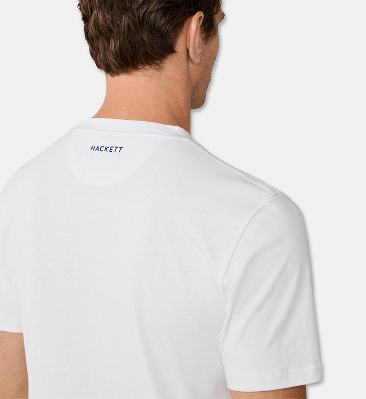 Hackett London Ts Logo, White, Xl, Model View