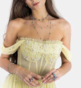 Corset Tulle With Pearl Embelishment