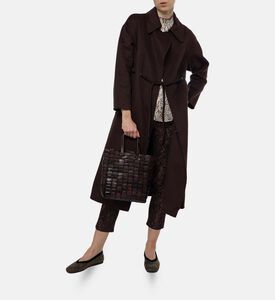 Ba and Sh Tie Closure Long-sleeve Coat, Model View