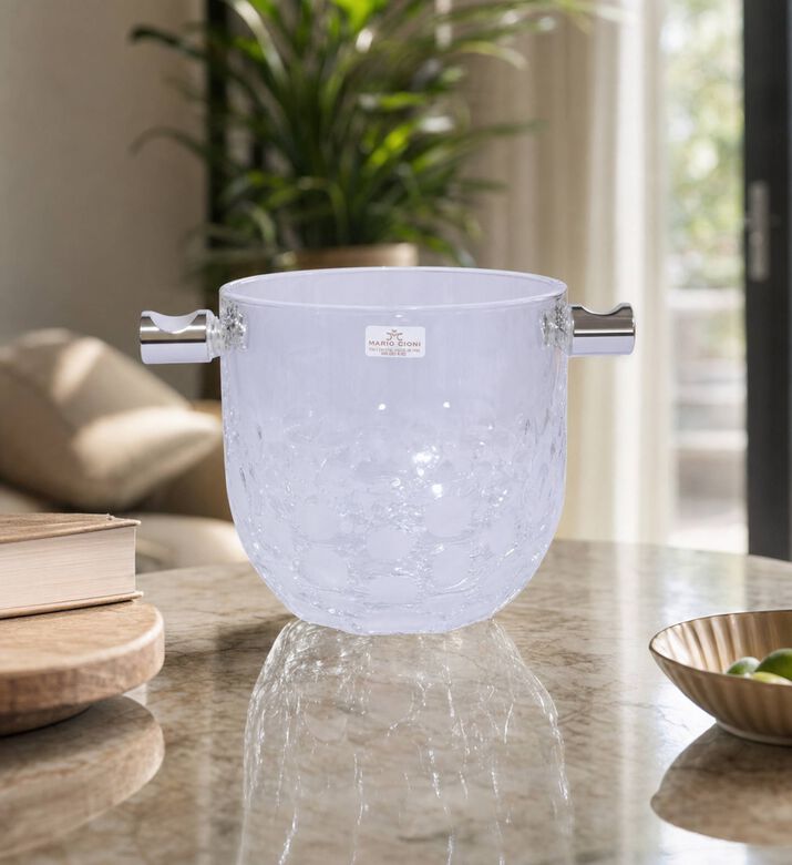 Mario Cionni Harrys Crystal Handle Ice Bucket, Model View