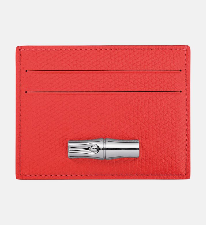 Longchamp Cardholder Roseau, Orange-red, Packshot View