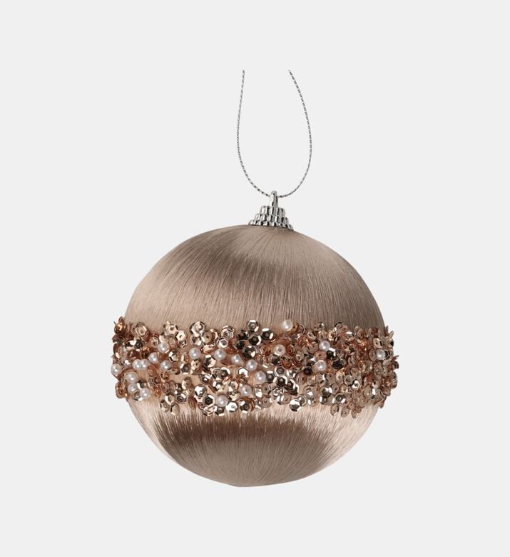 Home Deco and More Xmas Ball Beads, Brown, Packshot View