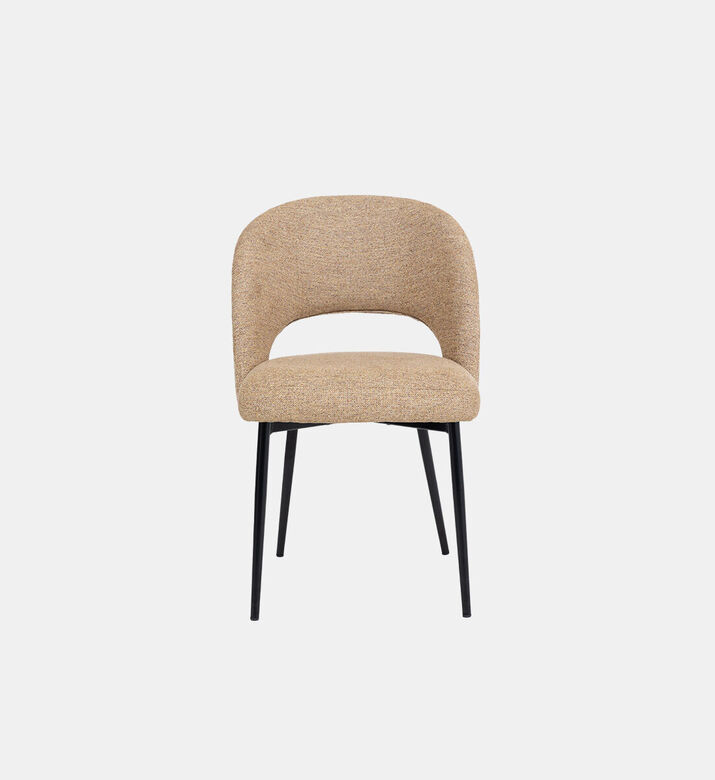 Pure Furniture Dex Metal Legs Dining Chair, Mustard, Packshot View