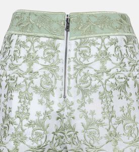 دونالد السراويل الكتان المطرزة