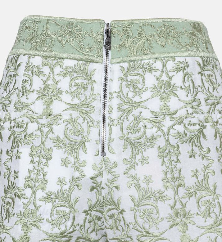 Donald Embroidered Linen Shorts Donald Embroidered Linen Shorts