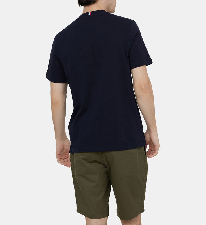 تيشيرت قطن مزين بنقشة أحرف العلامة