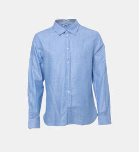 Linen Blend Button-down Shirt