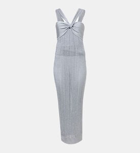 Metallic Textured Rib Gown Metallic Textured Rib Gown
