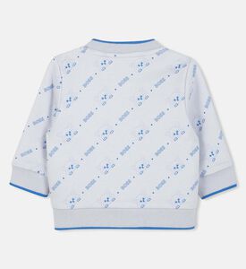 طقم أطفال بطبعة شعار على كامله