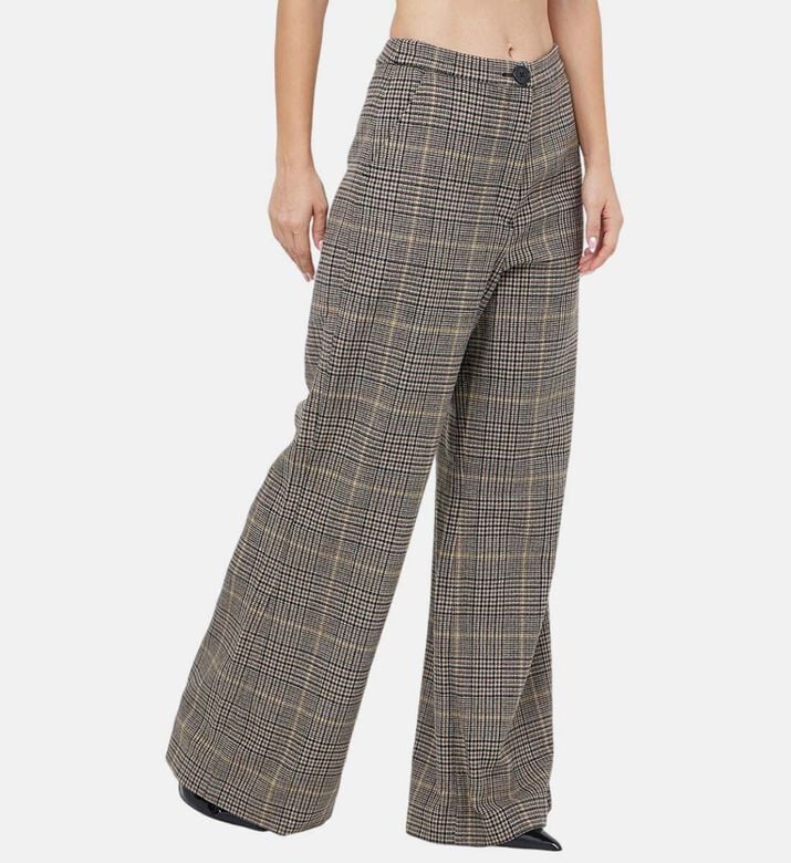 بنطال من الصوف الاسكتلندي بمربعات