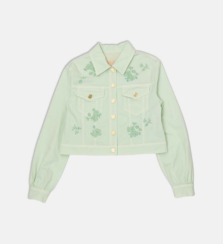 Floral Embroidered Long-sleeve Jacket