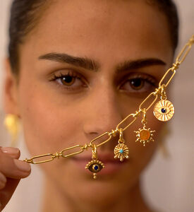 Ottoman Hands Carnelian Sun Design Charm, Packshot View