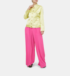 Prune Goldschmidt Aronia Silk Acetate Pants, Model View