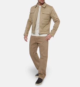 The Kooples Multi-pockets Long-sleeve Jacket, Model View