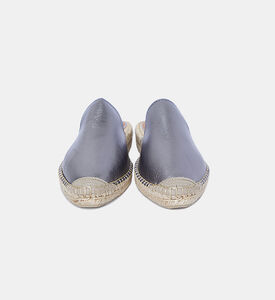 Metallic-effect Mule Espadrilles Metallic-effect Mule Espadrilles