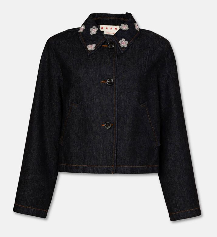 Marni Floral-embroidery Long-sleeve Jacket, Packshot View