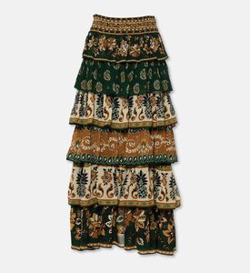 Farm Rio Ayla Mixed Scarf Skirt, Packshot View