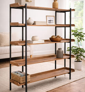 Home Deco and More Tesore Pine Wood Shelf, Packshot View