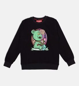 Sprayground Zombie Bear Graphic Crewneck Sweater, Packshot View