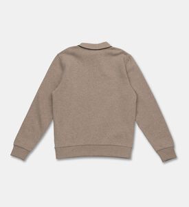 Les Deux Logo Long-sleeve Polo Shirt, Sand, 13-14y, Packshot View